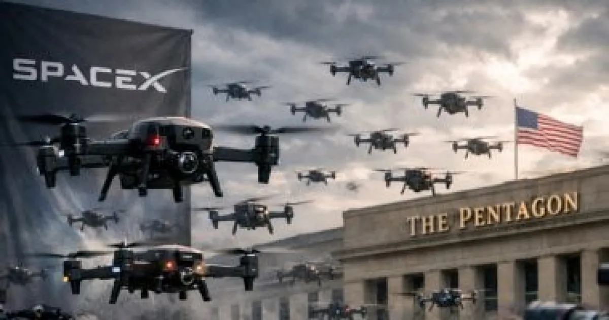 SpaceX تنافس في سباق البنتاجون السري لتطوير أسراب "درونز" ذاتية القيادة