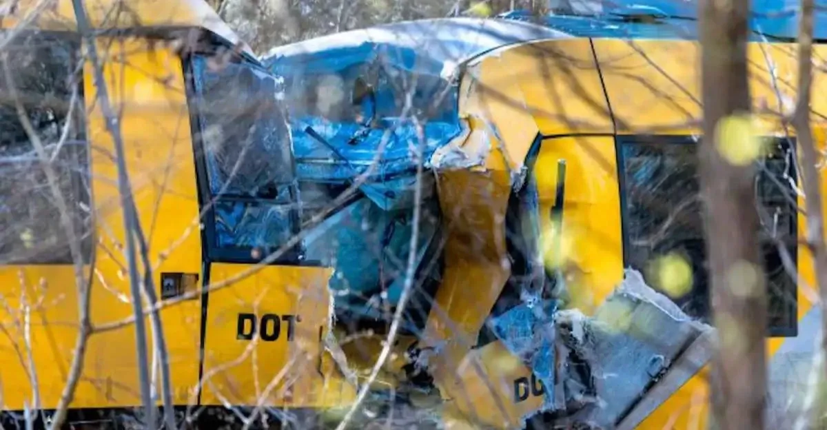 إصابة 18 شخصاً في تصادم قطارين بالدنمارك